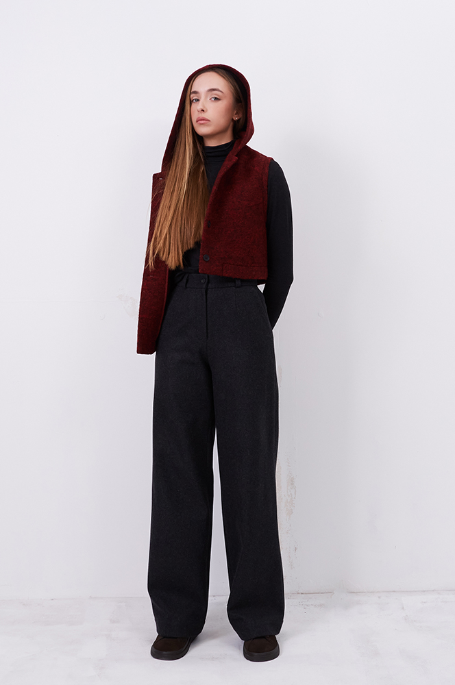 Штани вовна на підкладці графіт 2 (БР 63/4)